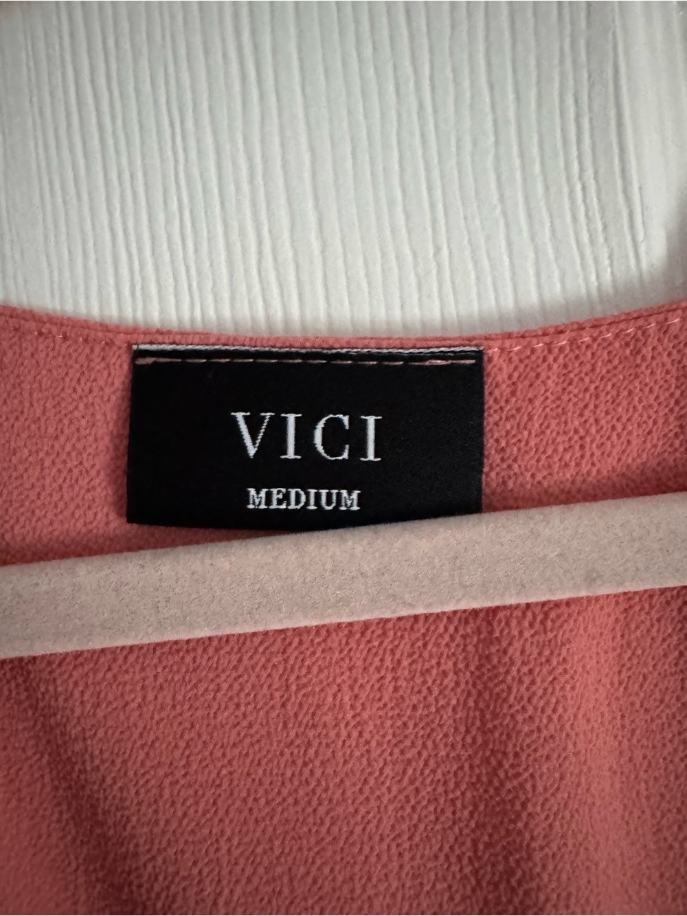 Vici Coral Pink Wrap Maxi Dress with Waist Tie - Picture 3 of 4